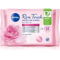 NIVEA Micellar Rose Touch Čisticí micelární pleťové ubrousky 25 ks