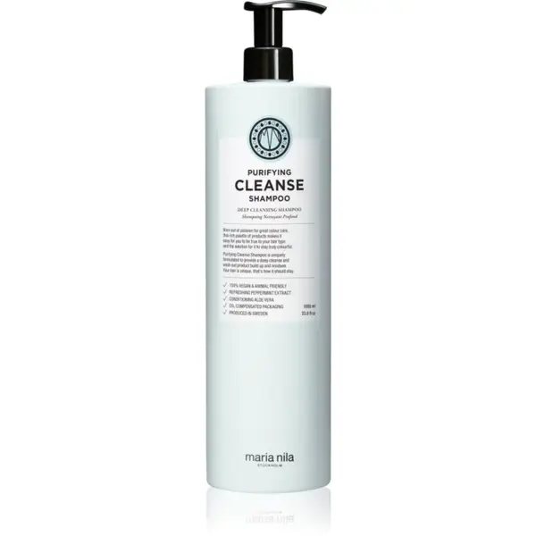 Maria Nila Purifying Cleanse hloubkově čisticí šampon pro všechny typy vlasů 1000 ml