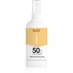 Naif Sun Mineral Sunscreen SPF 50 ochranný sprej na opalování SPF 50 voděodolný 100 ml