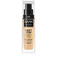 NYX Professional Makeup Can't Stop Won't Stop Full Coverage Foundation vysoce krycí make-up odstín 07 Natural 30 ml