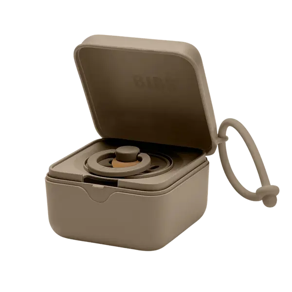 BIBS krabička na dudlíky - Dark Oak