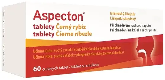 ASPECTON na kašel černý rybíz 60 tablet 60 ks