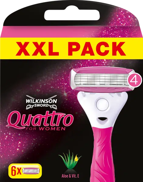WILKINSON SWORD Quattro for Women Náhradní hlavice 6 ks