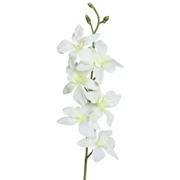 Umělá květina Orchidej 64 cm, krémová