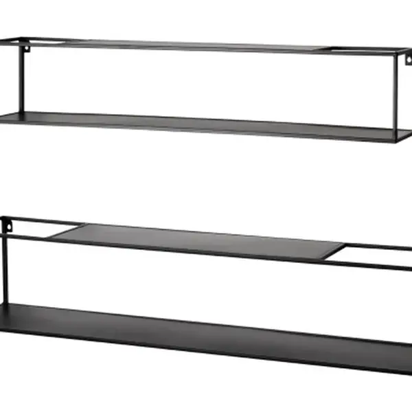 Set 2 ks nástěnný regál Leicester 95 cm/85 cm