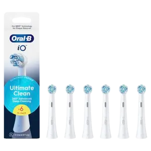 ORAL-B iO Series Ultimate Clean kartáčkové hlavy, bílé 6 ks