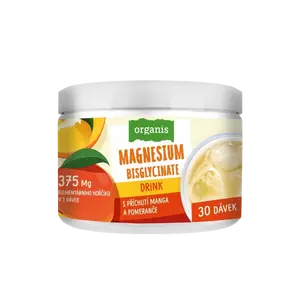 ORGANIS Magnesium Drink s příchutí manga a pomeranče 102 g