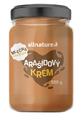 ALLNATURE Arašídový krém s mléčnou čokoládou 920 g
