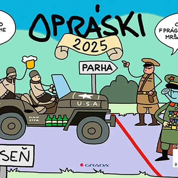 Kniha: Opráski 2025 - stolní kalendář od jaz