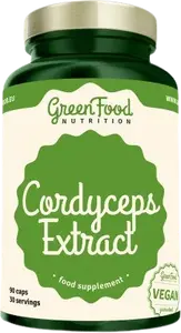 GREENFOOD NUTRITION Cordyceps extract 90 kapslí