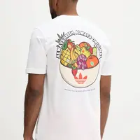 Bavlněné tričko adidas Originals Graphic Lo Ss T pánské, bílá barva, JW2975