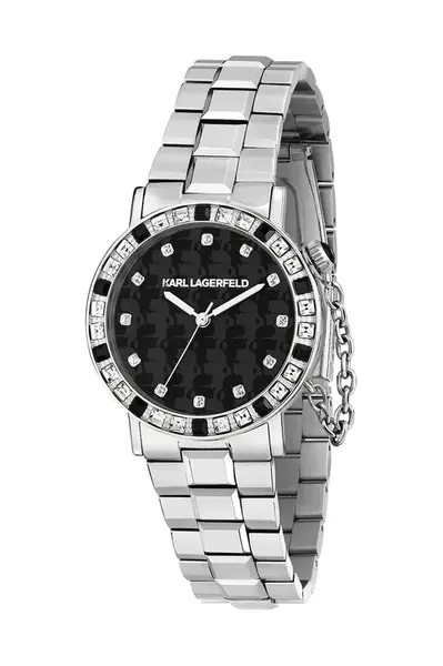 Hodinky Karl Lagerfeld stříbrná barva, R0553100502