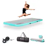 Airtrack inSPORTline Airstunt 300x100x10 cm bílá s elektrickou pumpou