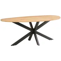 MID.YOU JÍDELNÍ STŮL, akácie, černá, barvy akácie, 200/100/76 cm
