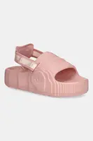 Pantofle adidas Originals Adilette 22 XLG dámské, růžová barva, na platformě, JQ3275