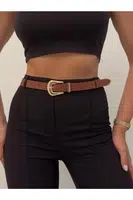 64824 Dewberry Womens Trouser Belt-TABA