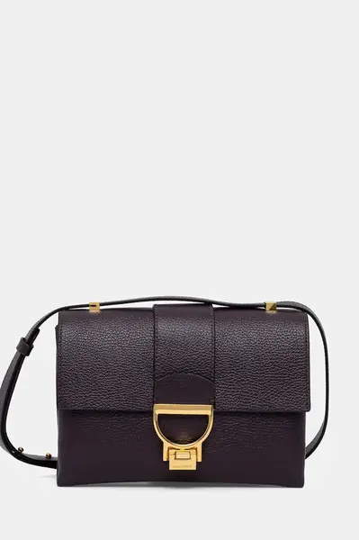 Kožená kabelka Coccinelle šedá barva, E1 MD5 12 07 01