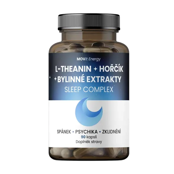 MOVIT ENERGY Sleep Complex L-Theanin + Hořčík + Bylinné extrakty 90 kapslí