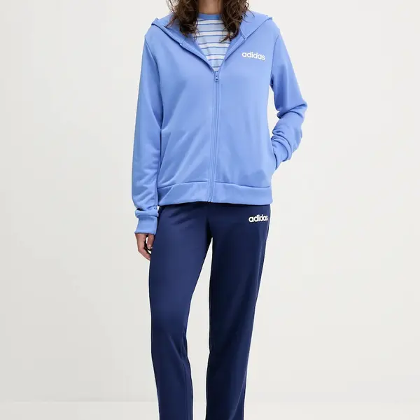 Tepláková souprava adidas Linear dámská, fialová barva, JX0521