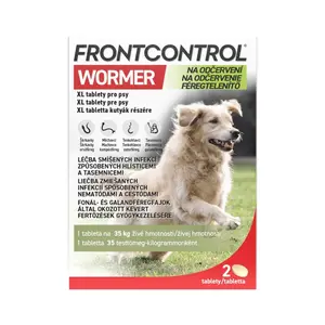 FRONTCONTROL Wormer XL tablety pro psy 35 kg 2 tablety