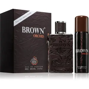Fragrance World Brown Orchid dárková sada pro muže 1 ks
