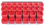 KISTENBERG Závěsná stěna, držák s 30 boxy, 800x195x392 mm, plast - ORDERLINE