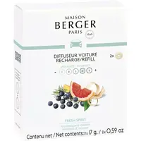 Maison Berger Paris Náhradní náplň do difuzéru do auta Fresh Spirit (Car Diffuser Recharge/Refill) 2 ks