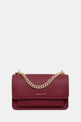 Kožená kabelka MICHAEL Michael Kors černá barva, 30T4GC7L3T