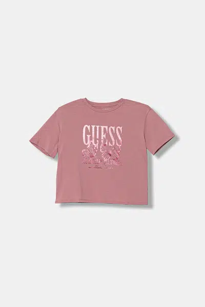 Dětské tričko Guess růžová barva, J5YI31 K6YW4