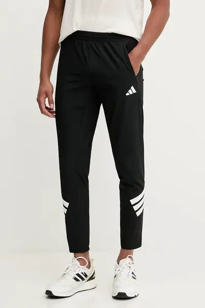 Tréninkové kalhoty adidas Performance GYM+ pánské, černá barva, JC5230