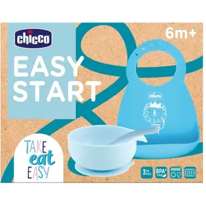 Chicco Easy Start 6m+ jídelní sada pro děti Blue 1 ks