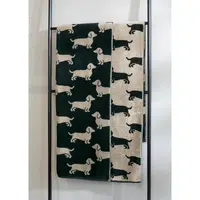 Cawoe RUČNÍK, 50/100 cm, černá, béžová