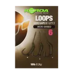 Korda hotové návazce loop rigs df wide gape x micro barbed 8,2 kg-háček 6