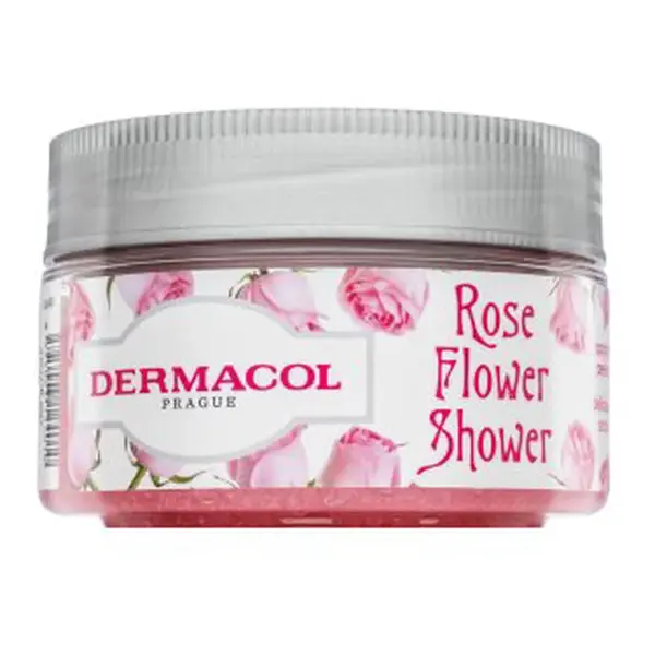 Dermacol Rose Flower Shower tělový peeling Delicious Body Scrub 200 ml