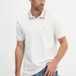 Bavlněné polo tričko Calvin Klein Jeans pánské, bílá barva, s potiskem, LV04RC276G