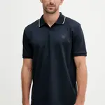 Bavlněné polo tričko Marc O'Polo tmavomodrá barva, 526203453080