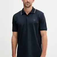 Bavlněné polo tričko Marc O'Polo tmavomodrá barva, 526203453080