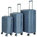 Cestovní plastový kufr světle modrý - Ormi Hiep SADA
