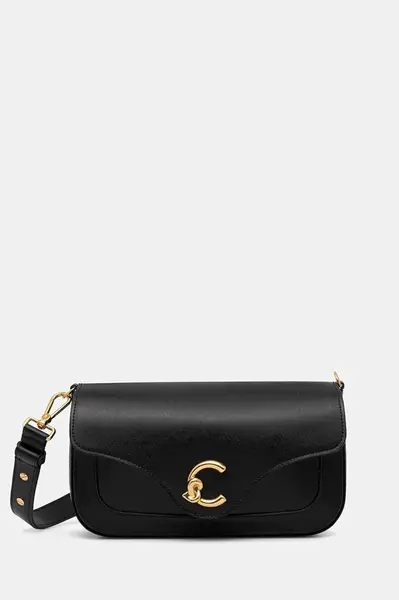 Kožená kabelka Coccinelle COCCINELLE C-ME CALF