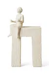 Dekorativní figurka Kähler Astro Gemini 24 cm bílá barva