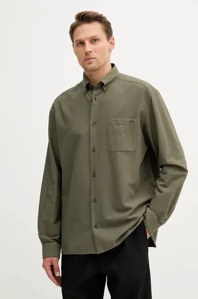 Bavlněná košile A.P.C. Chemise Mateo Logo