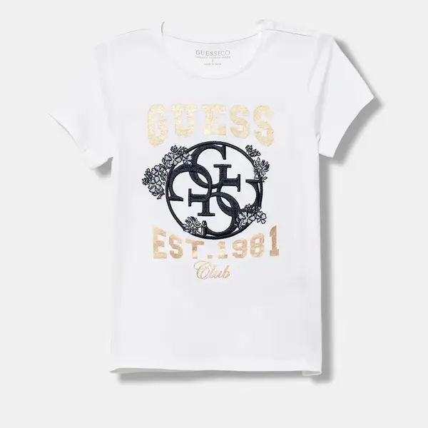 Dětské tričko Guess bílá barva, J5YI25 K6YW4