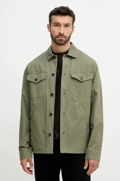 Bavlněná košilová bunda Tommy Hilfiger