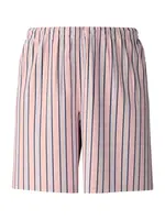 CALIDA Pyžamové nohavice  modrosivá / pitaya / rosé / čierna