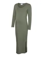 MAMALICIOUS Šaty 'MLEva'  olivová
