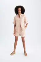 DEFACTO Regular Fit Mušelínové Šortky s Normálním Pasem