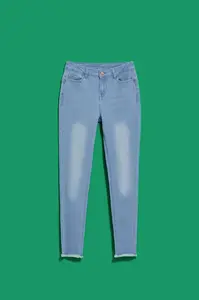 DÁMSKÉ DŽÍNY L-JE-4019 L.Modrý