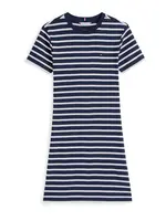 TOMMY HILFIGER Šaty 'NEW CODY'  námornícka modrá / biela
