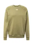 UNDER ARMOUR Športová mikina 'Rival'  olivová / biela