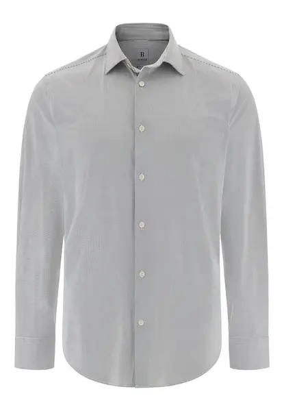 Boggi Milano Košeľa  sivá / antracitová